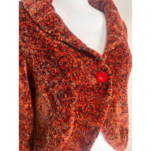 Y2K 90’s Style Multicolor Knitted Cardigan CB Design Medium hole - Picture 5 of 7